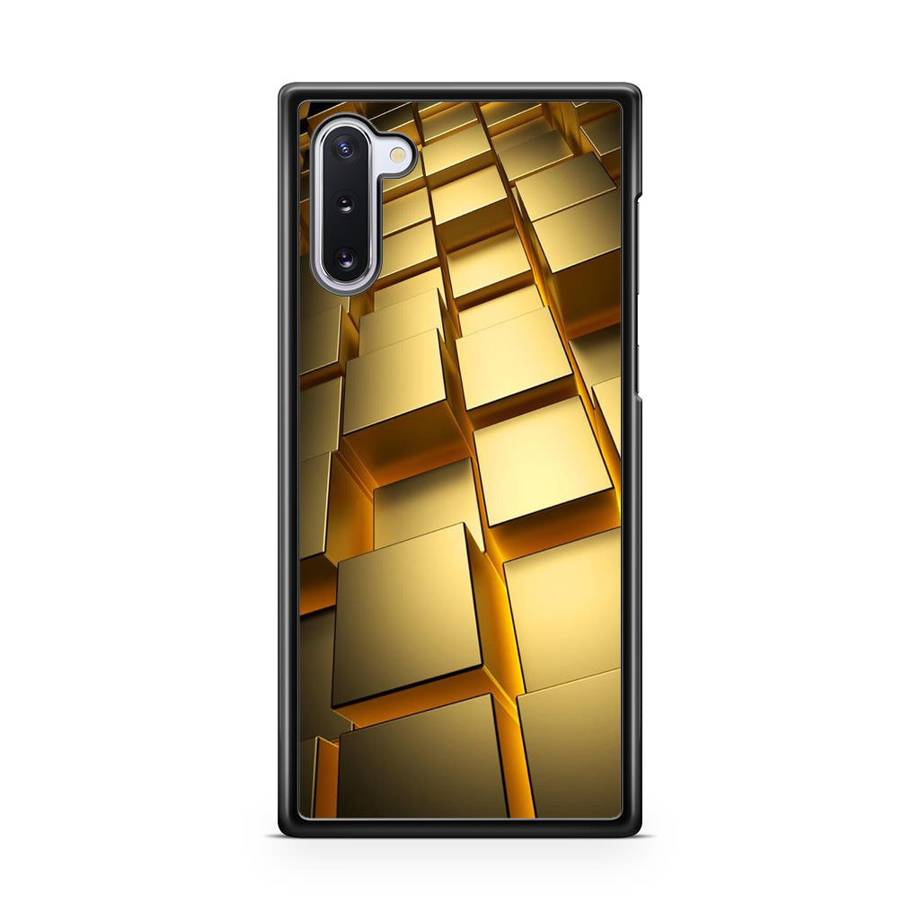 Golden Cubes Galaxy Note 10 Case