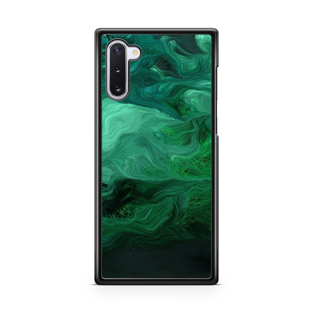 Green Abstract Art Galaxy Note 10 Case