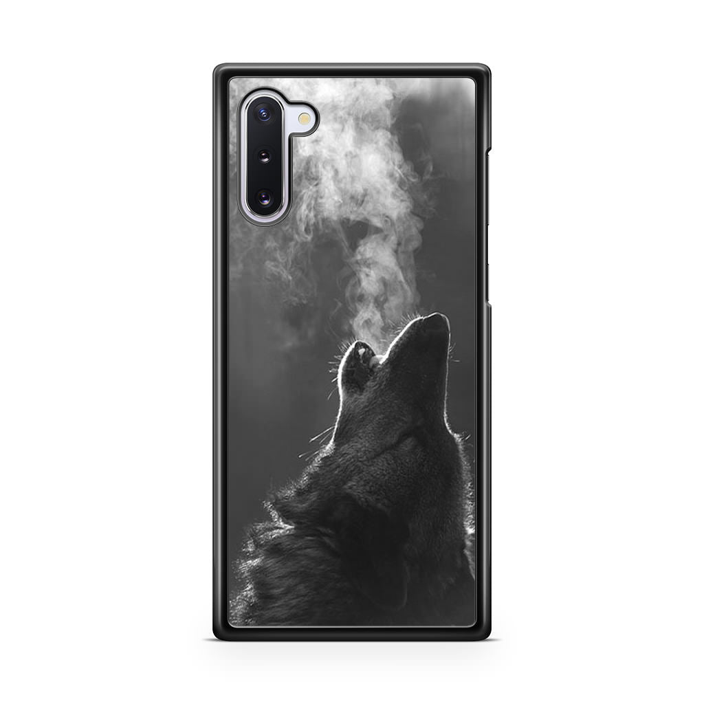 Howling Wolves Black and White Galaxy Note 10 Case
