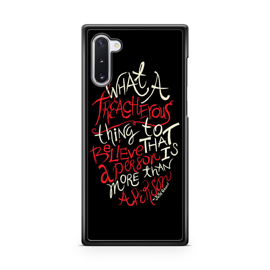 John Green Quotes More Than A Person Galaxy Note 10 Case