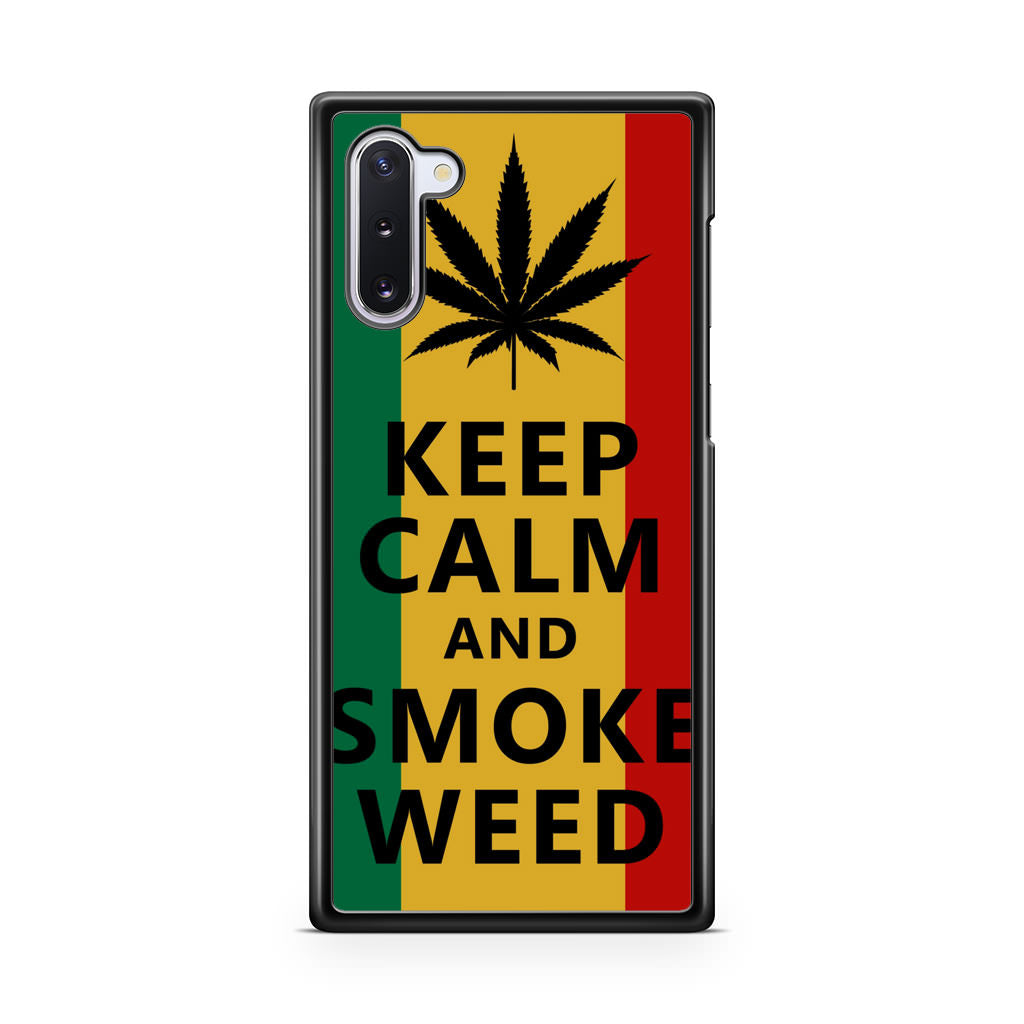 Keep Calm And Smoke Weed Galaxy Note 10 Case