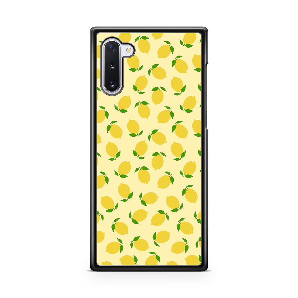 Lemons Fruit Pattern Galaxy Note 10 Case