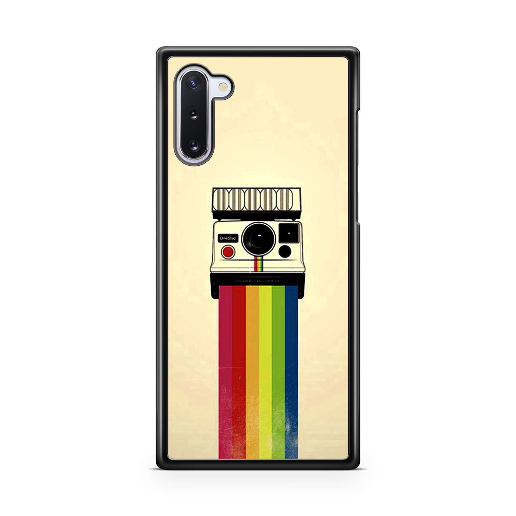 Polaroid Camera Colorful Rainbow Galaxy Note 10 Case