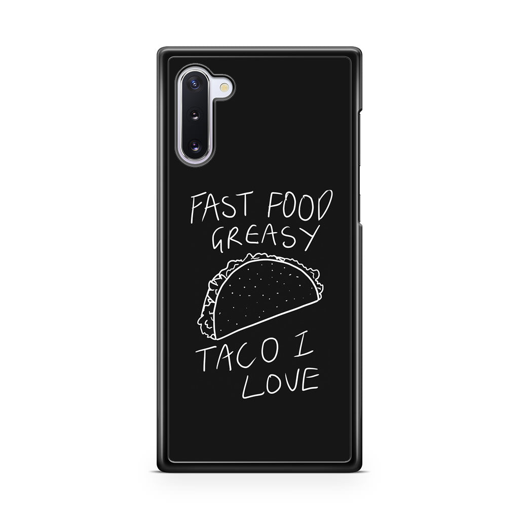 Taco Lover Galaxy Note 10 Case