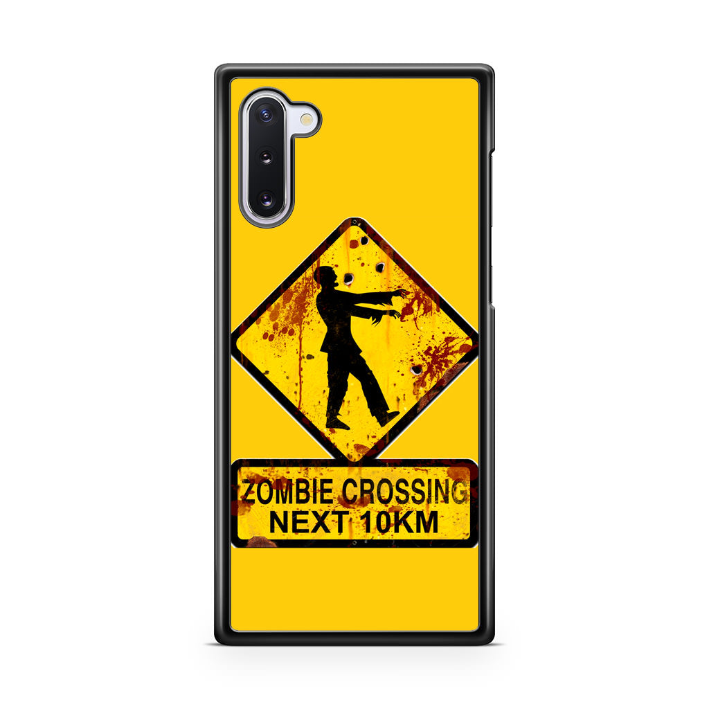 Zombie Crossing Sign Galaxy Note 10 Case