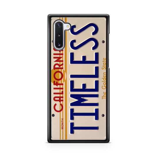 Back to the Future License Plate Timeless Galaxy Note 10 Case