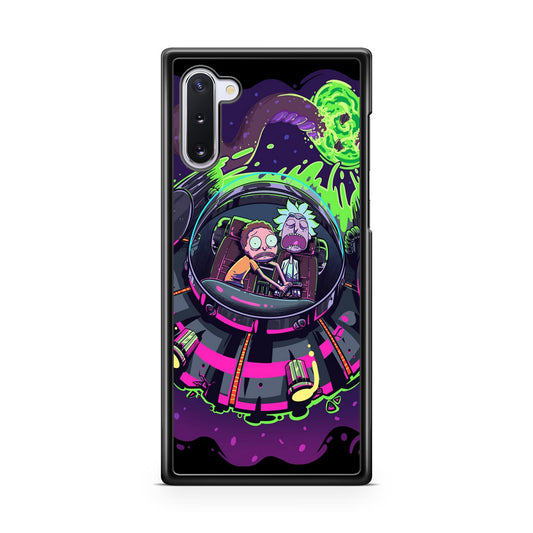 Rick And Morty Spaceship Galaxy Note 10 Case