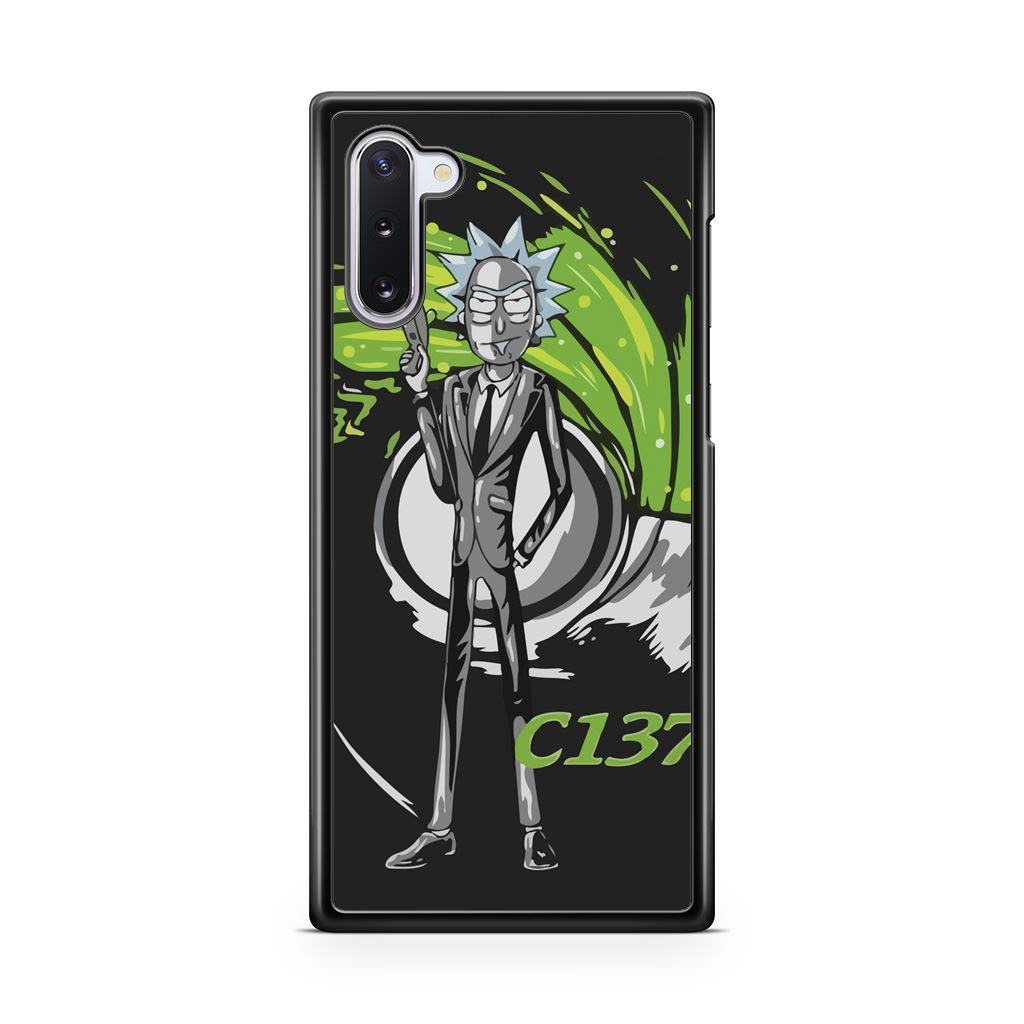 Rick Sanchez Agent C137 Galaxy Note 10 Case