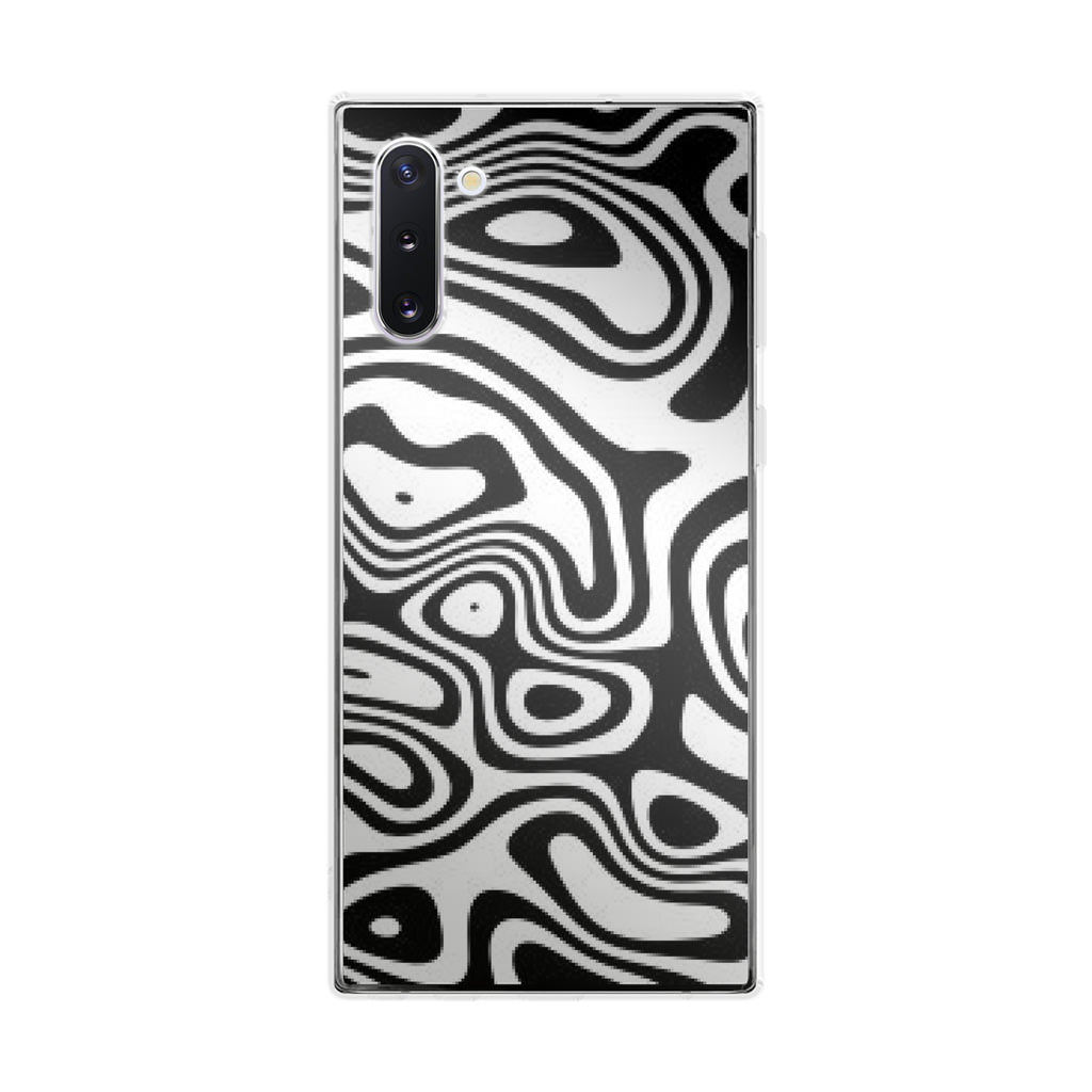Abstract Black and White Background Galaxy Note 10 Case