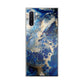 Abstract Golden Blue Paint Art Galaxy Note 10 Case