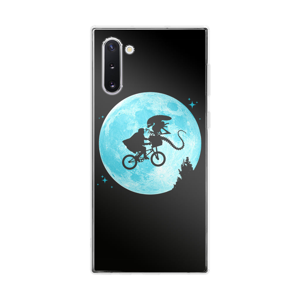 Alien Bike to the Moon Galaxy Note 10 Case