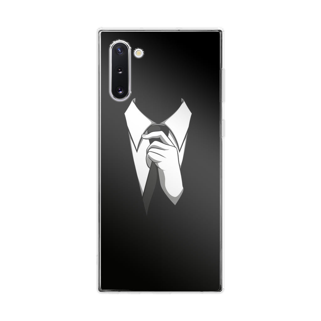 Anonymous Black White Tie Galaxy Note 10 Case