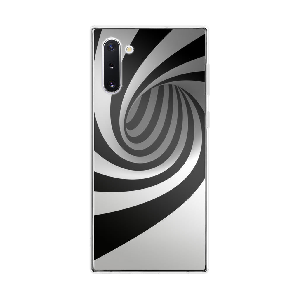 Black and White Twist Galaxy Note 10 Case