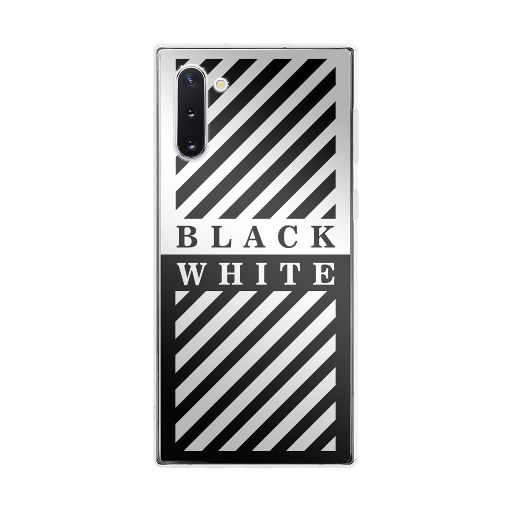 Black White Stripes Galaxy Note 10 Case