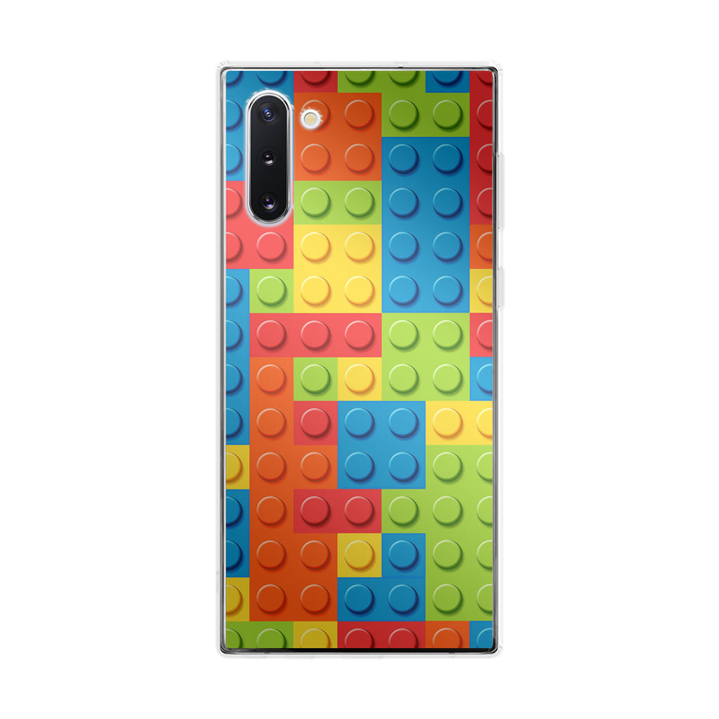 Blocks Rainbow Pattern Galaxy Note 10 Case