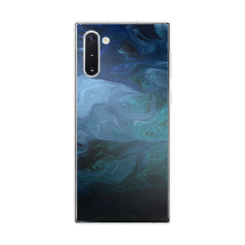 Blue Abstract Art Galaxy Note 10 Case