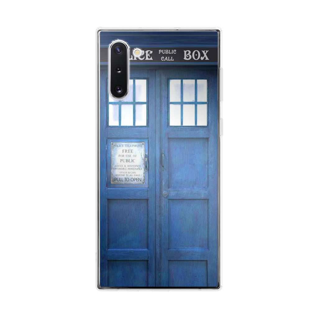 Blue Police Call Box Galaxy Note 10 Case