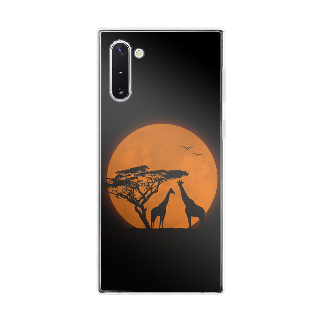 Giraffes Silhouette Galaxy Note 10 Case