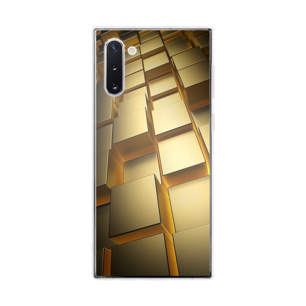 Golden Cubes Galaxy Note 10 Case