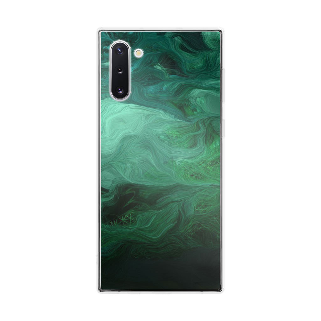 Green Abstract Art Galaxy Note 10 Case