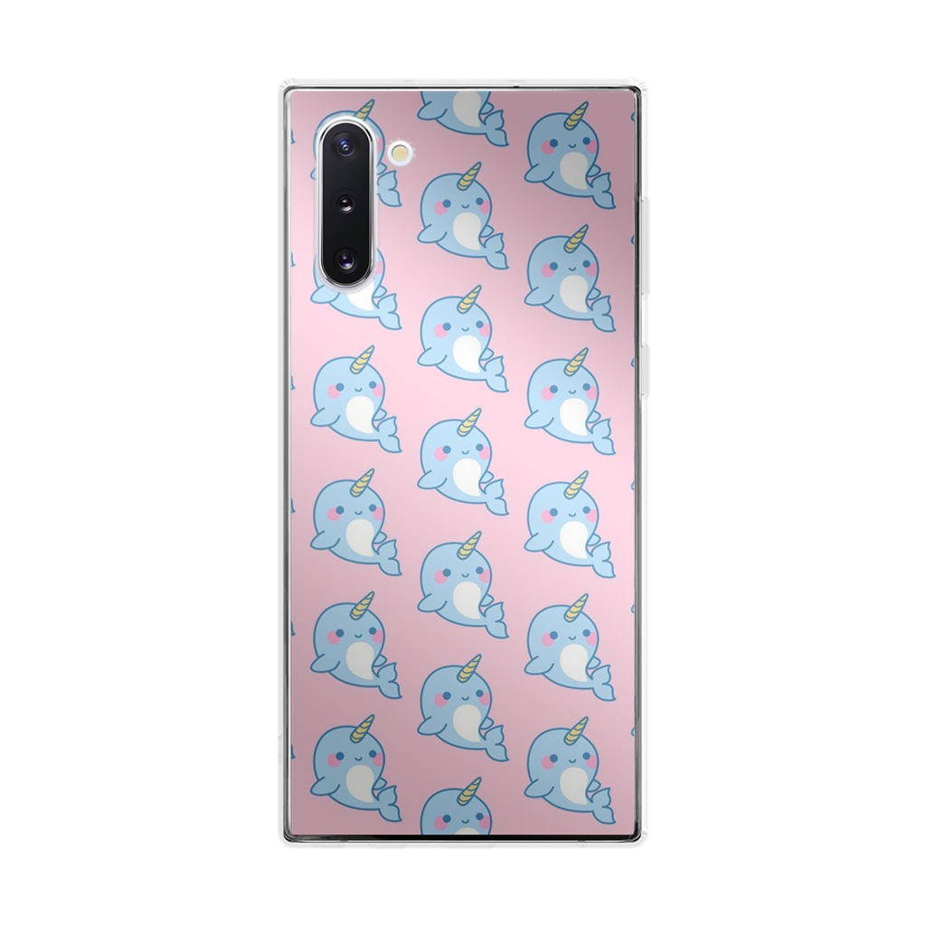 Horned Whales Pattern Galaxy Note 10 Case