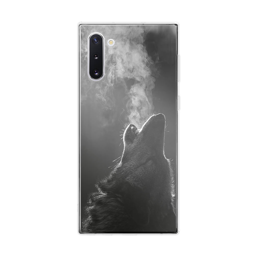 Howling Wolves Black and White Galaxy Note 10 Case