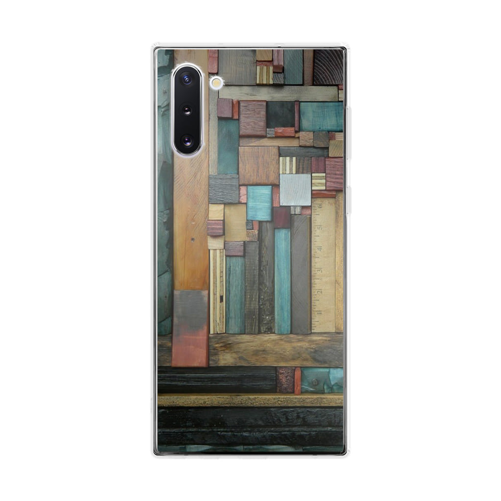 Painted Abstract Wood Sculptures Galaxy Note 10 Case