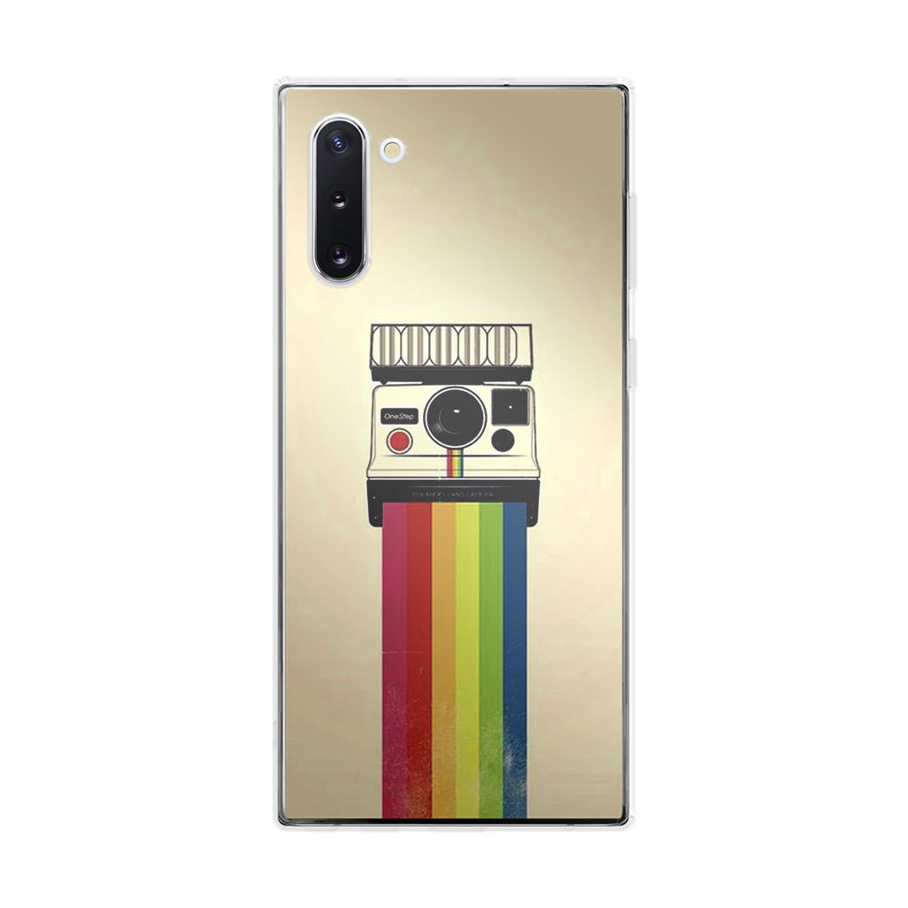 Polaroid Camera Colorful Rainbow Galaxy Note 10 Case