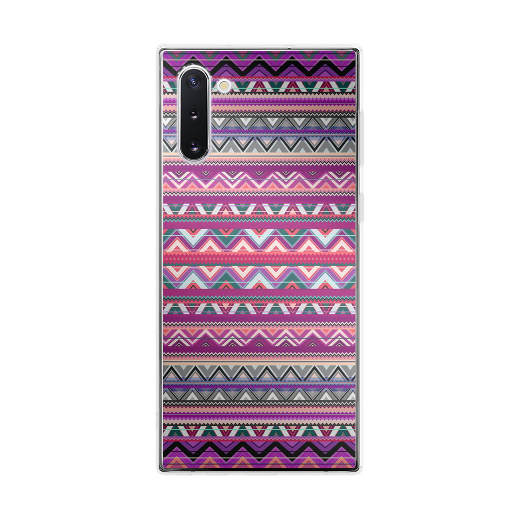 Purple Aztec Art Galaxy Note 10 Case