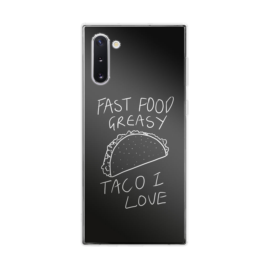 Taco Lover Galaxy Note 10 Case