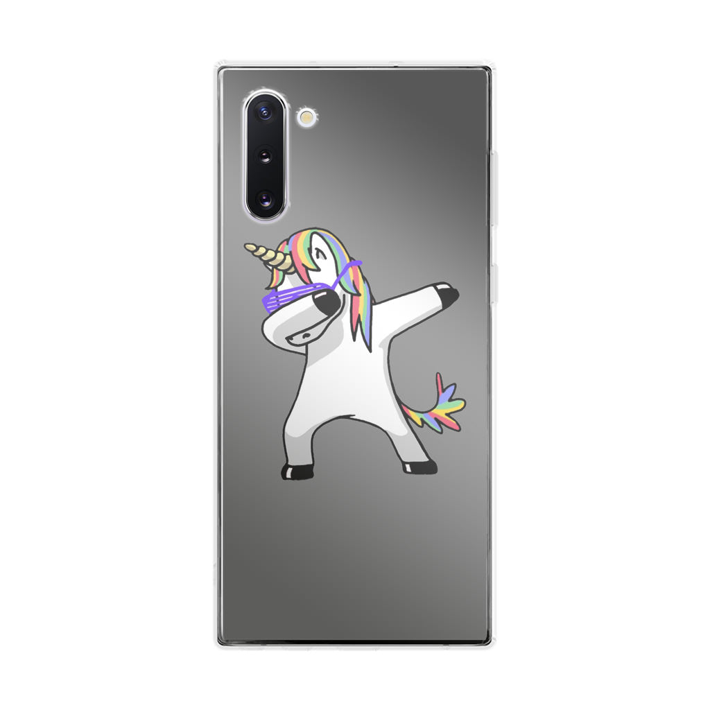 Unicorn Dabbing Grey Galaxy Note 10 Case