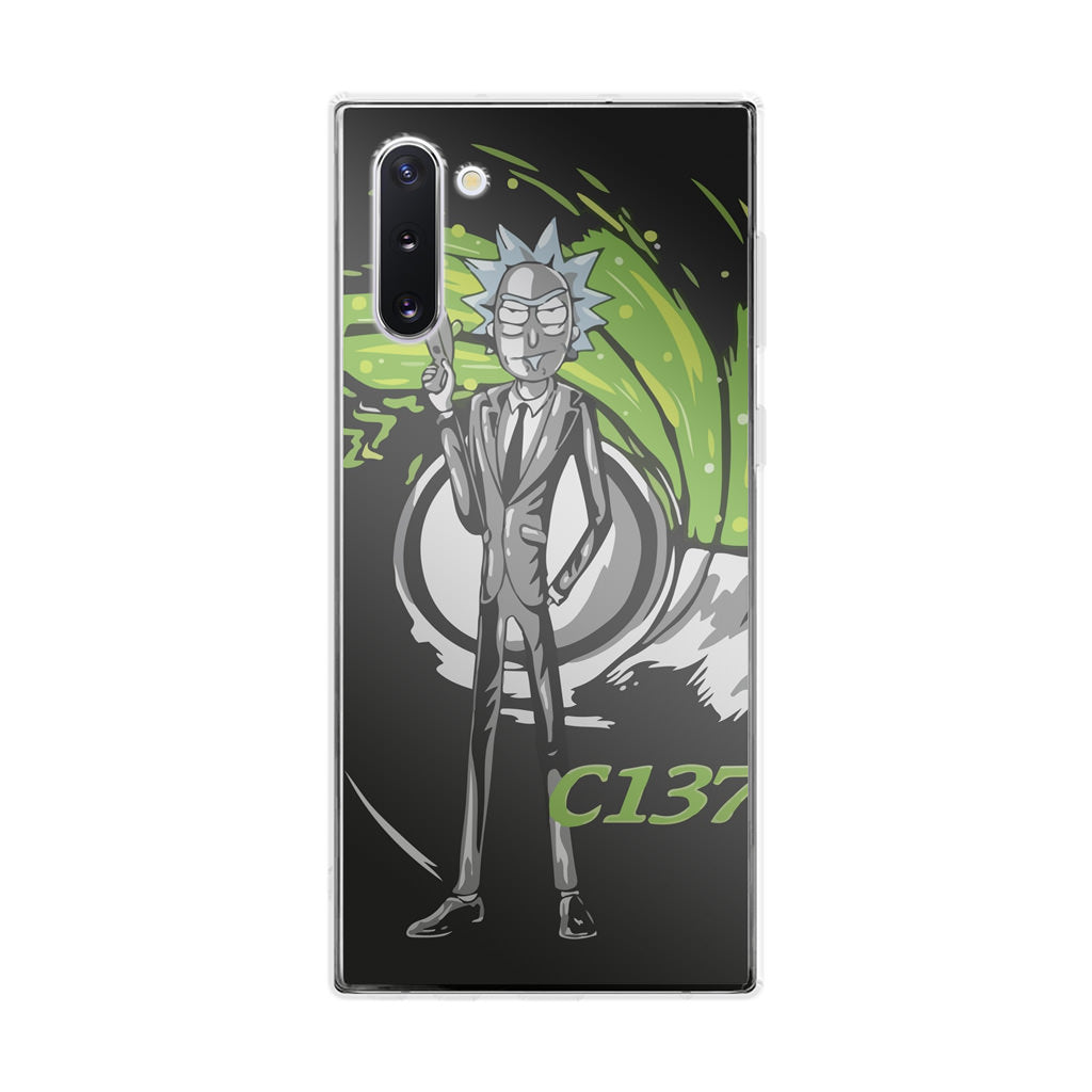 Rick Sanchez Agent C137 Galaxy Note 10 Case