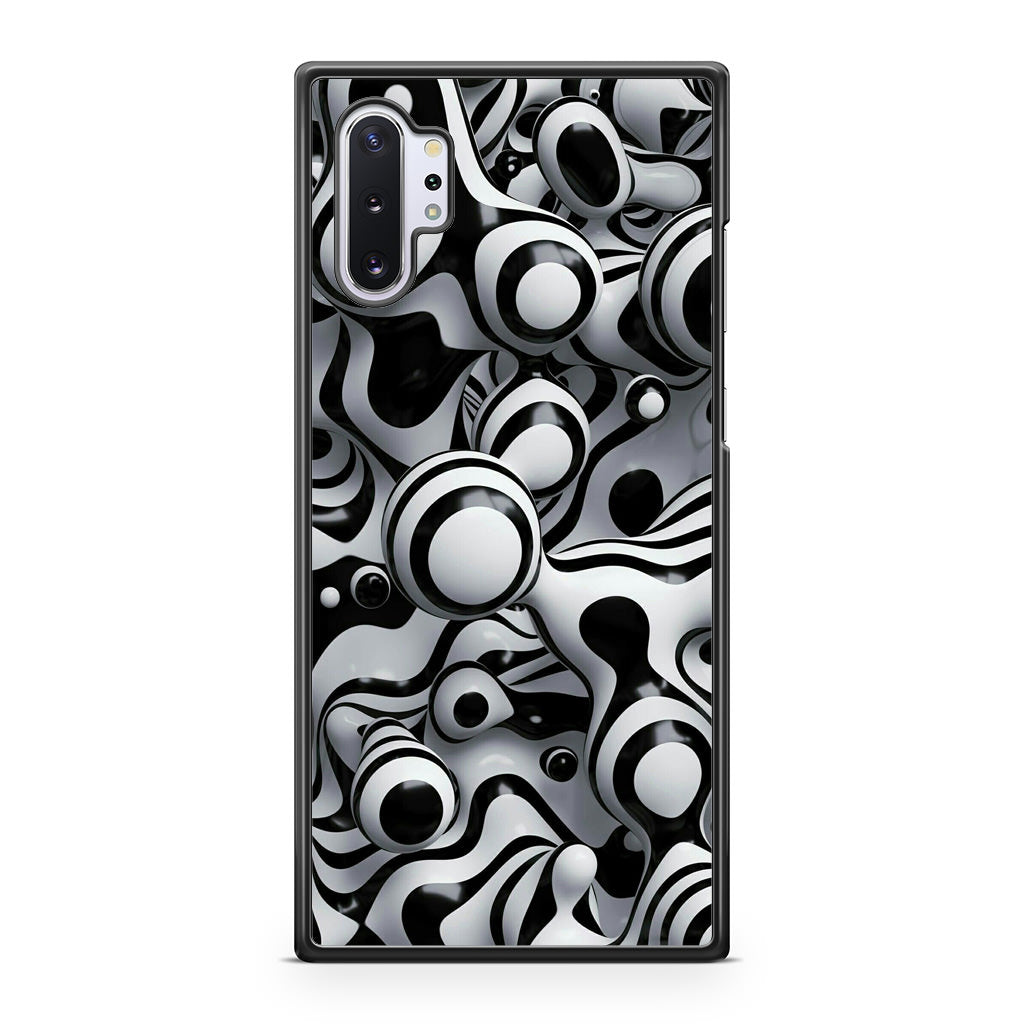 Abstract Art Black White Galaxy Note 10 Plus Case