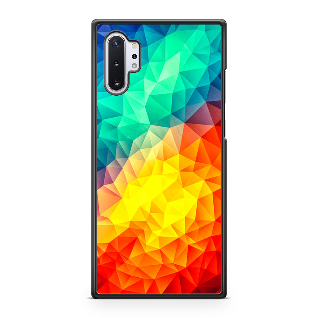 Abstract Multicolor Cubism Painting Galaxy Note 10 Plus Case