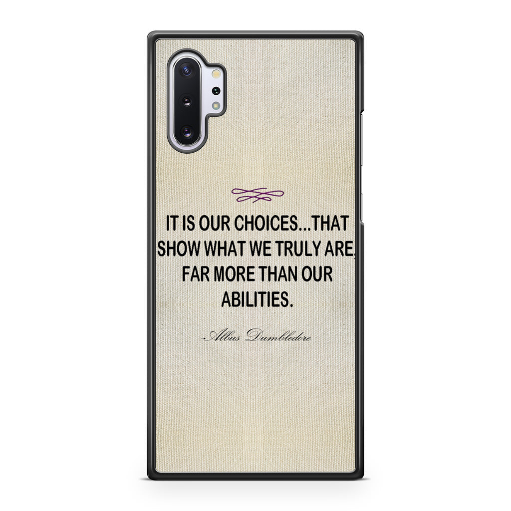 Albus Dumbledore Quote Galaxy Note 10 Plus Case