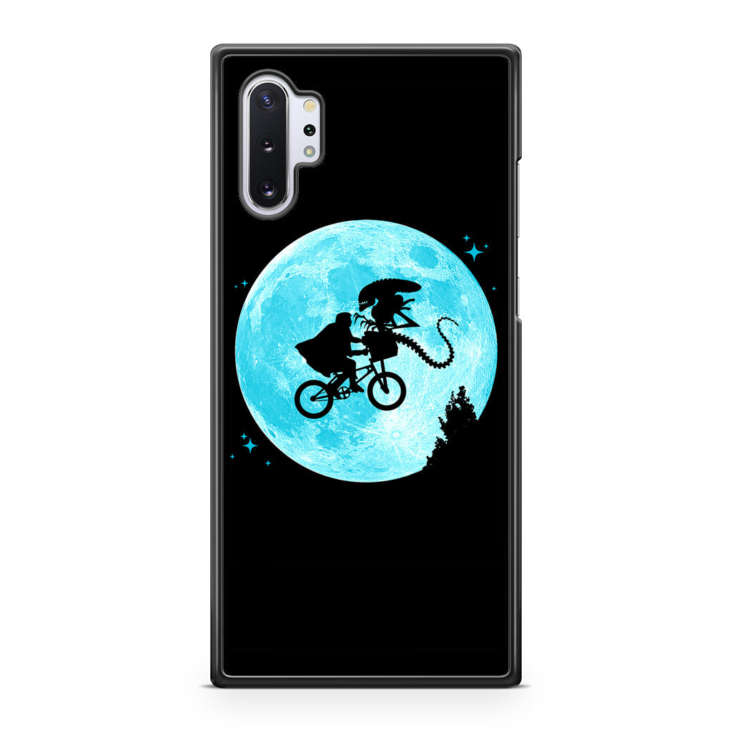 Alien Bike to the Moon Galaxy Note 10 Plus Case