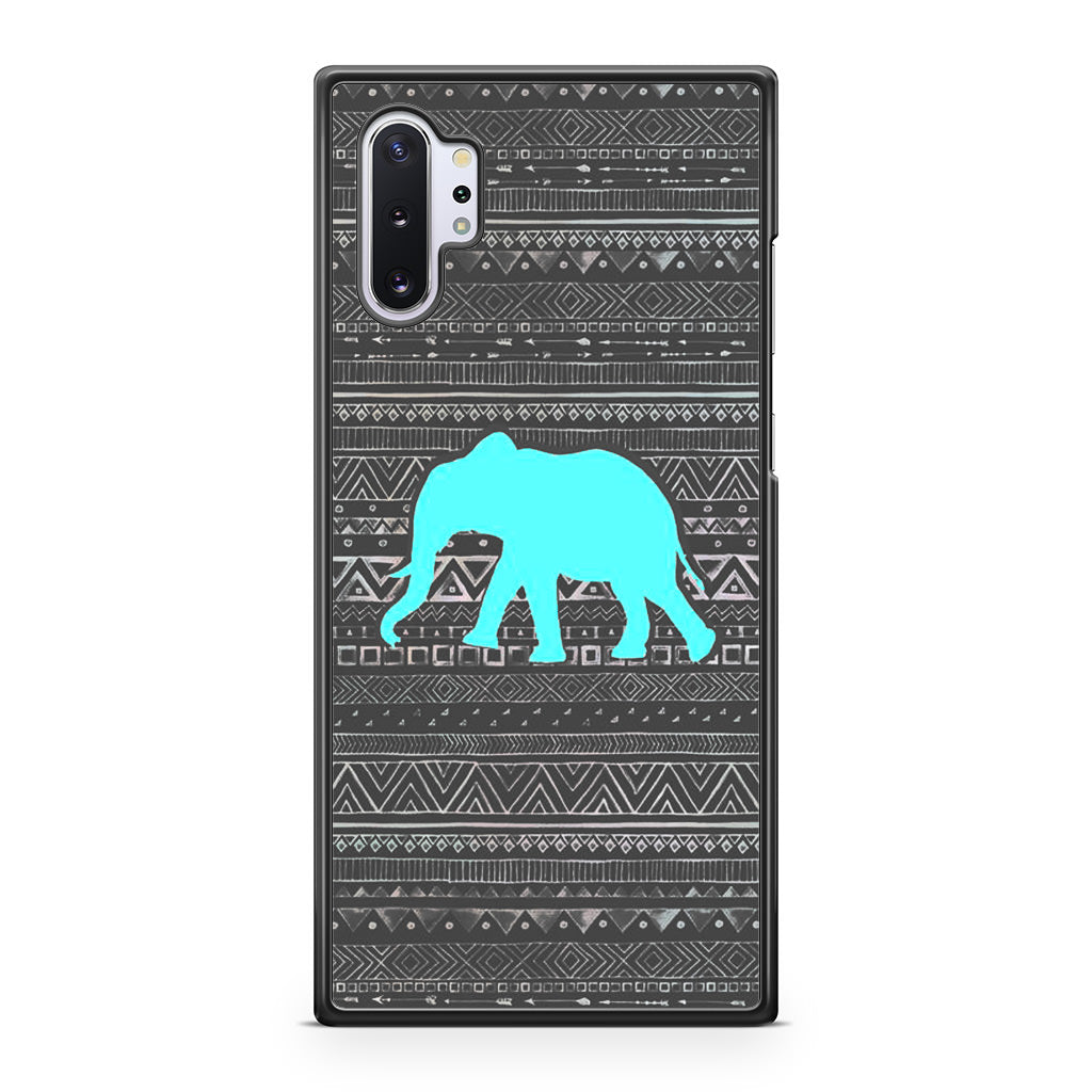 Aztec Elephant Turquoise Galaxy Note 10 Plus Case