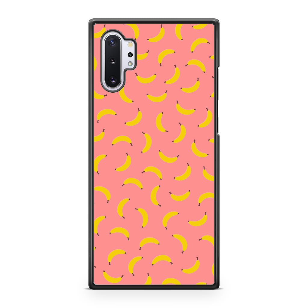 Bananas Fruit Pattern Pink Galaxy Note 10 Plus Case