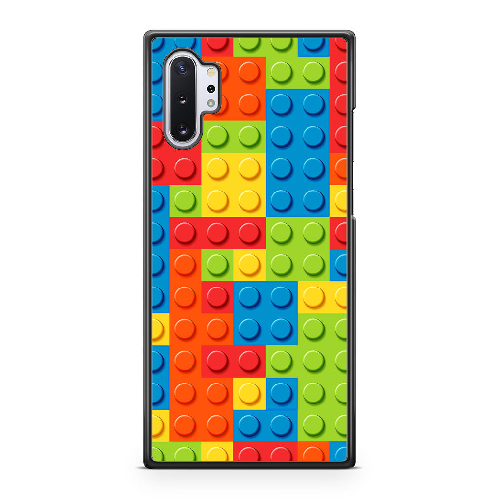 Blocks Rainbow Pattern Galaxy Note 10 Plus Case