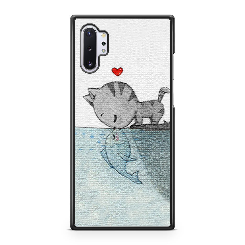 Cat Fish Kisses Galaxy Note 10 Plus Case