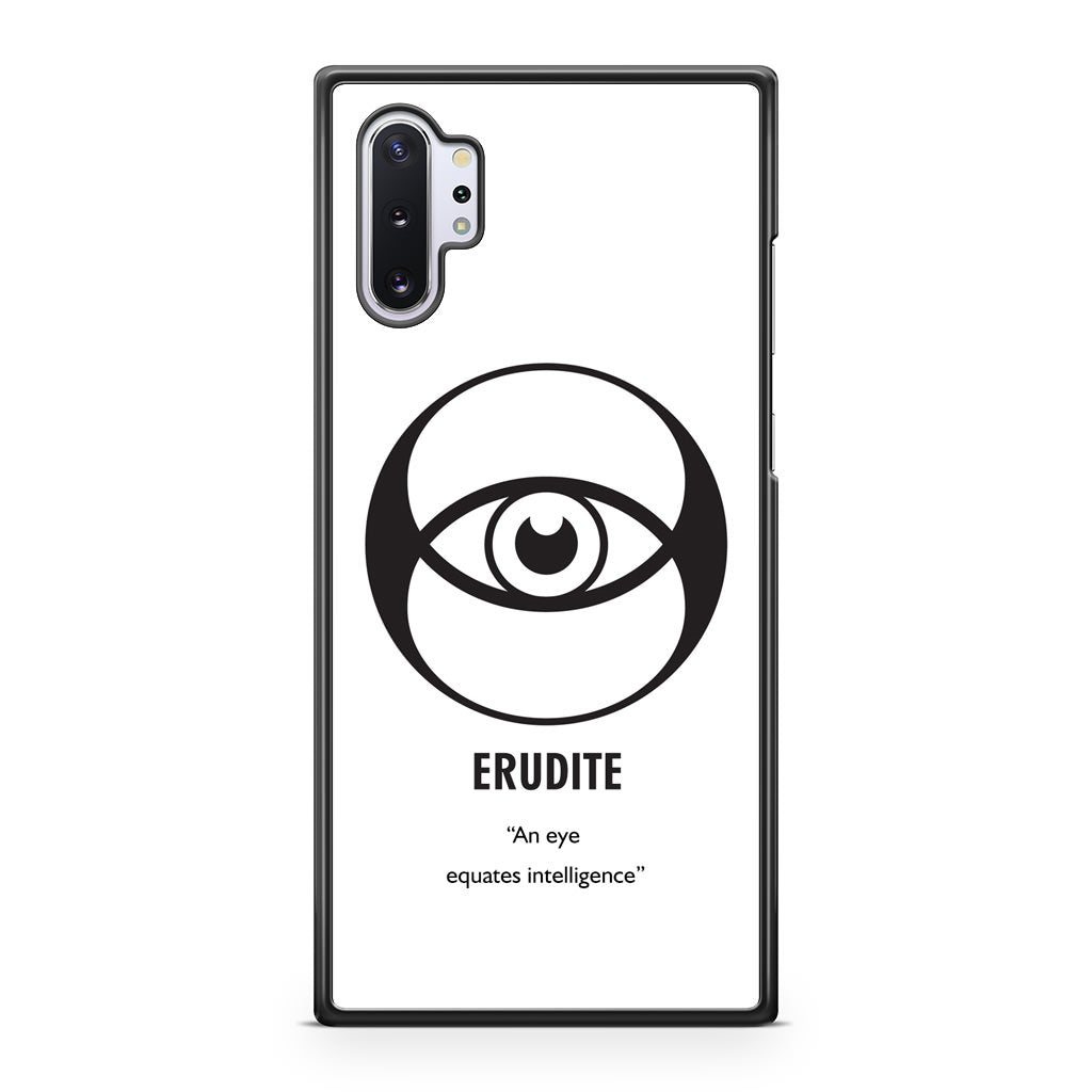 Erudite Divergent Faction Galaxy Note 10 Plus Case