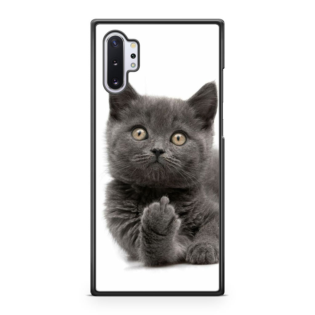 Finger British Shorthair Cat Galaxy Note 10 Plus Case