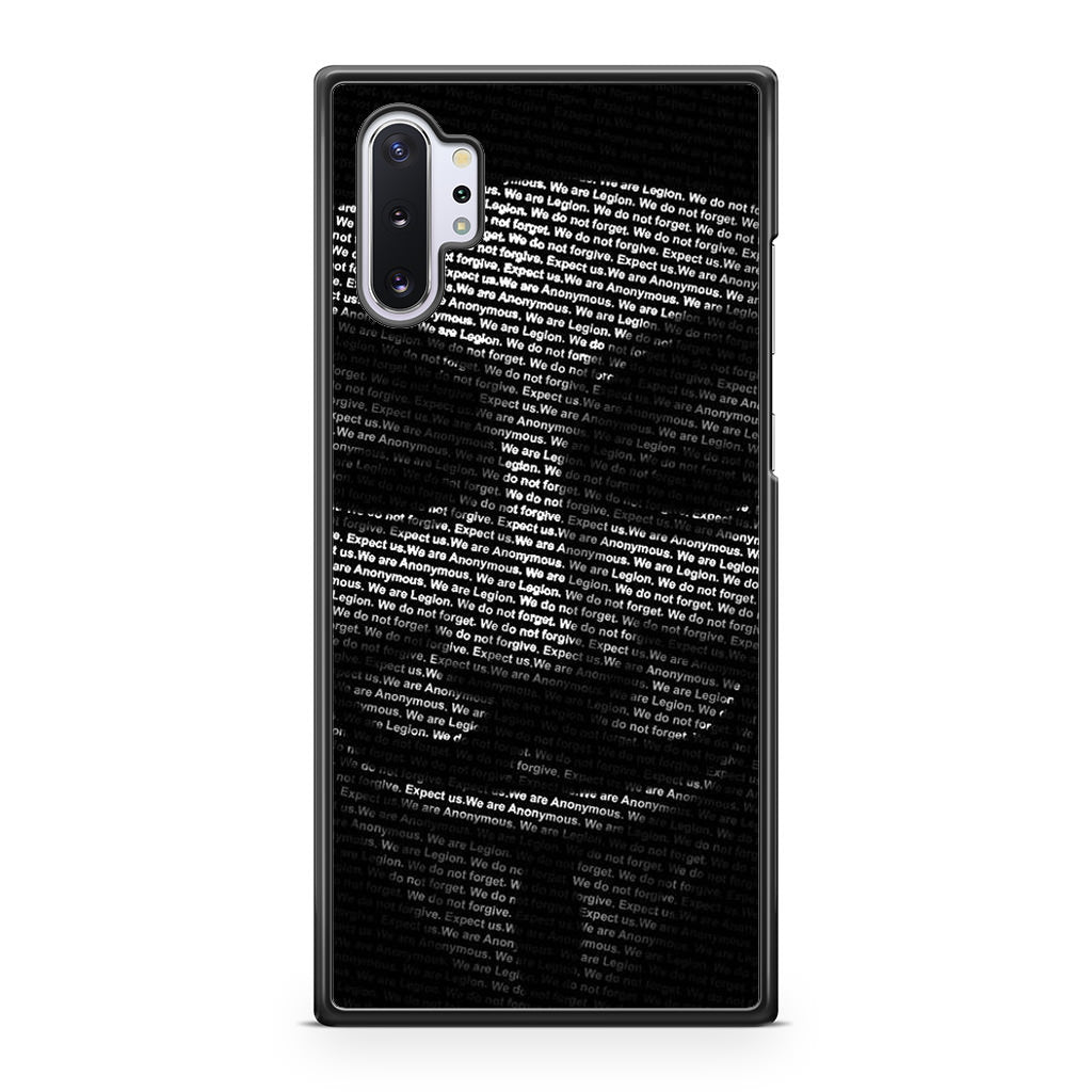 Guy Fawkes Mask Anonymous Galaxy Note 10 Plus Case