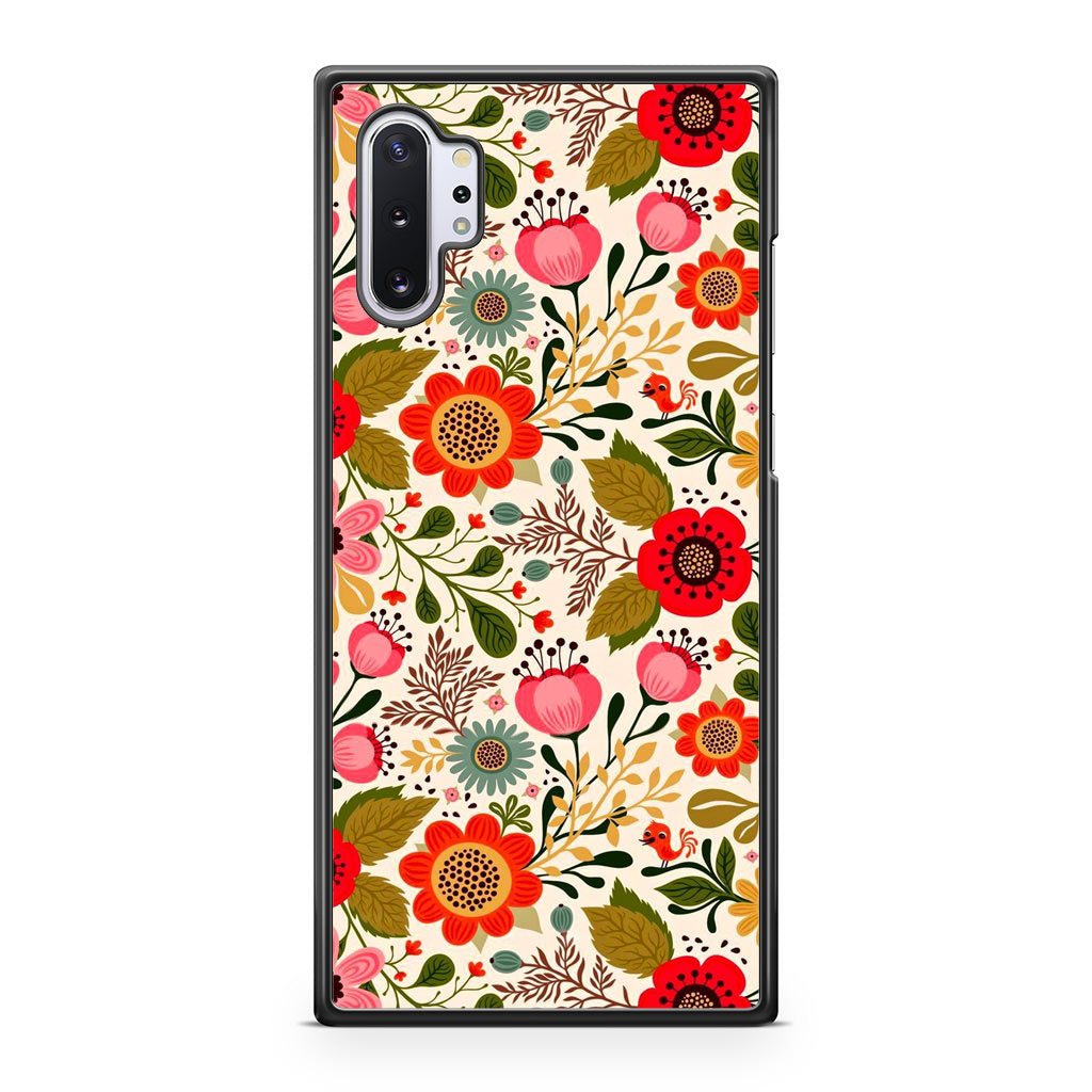 Hello Spring Pattern Galaxy Note 10 Plus Case
