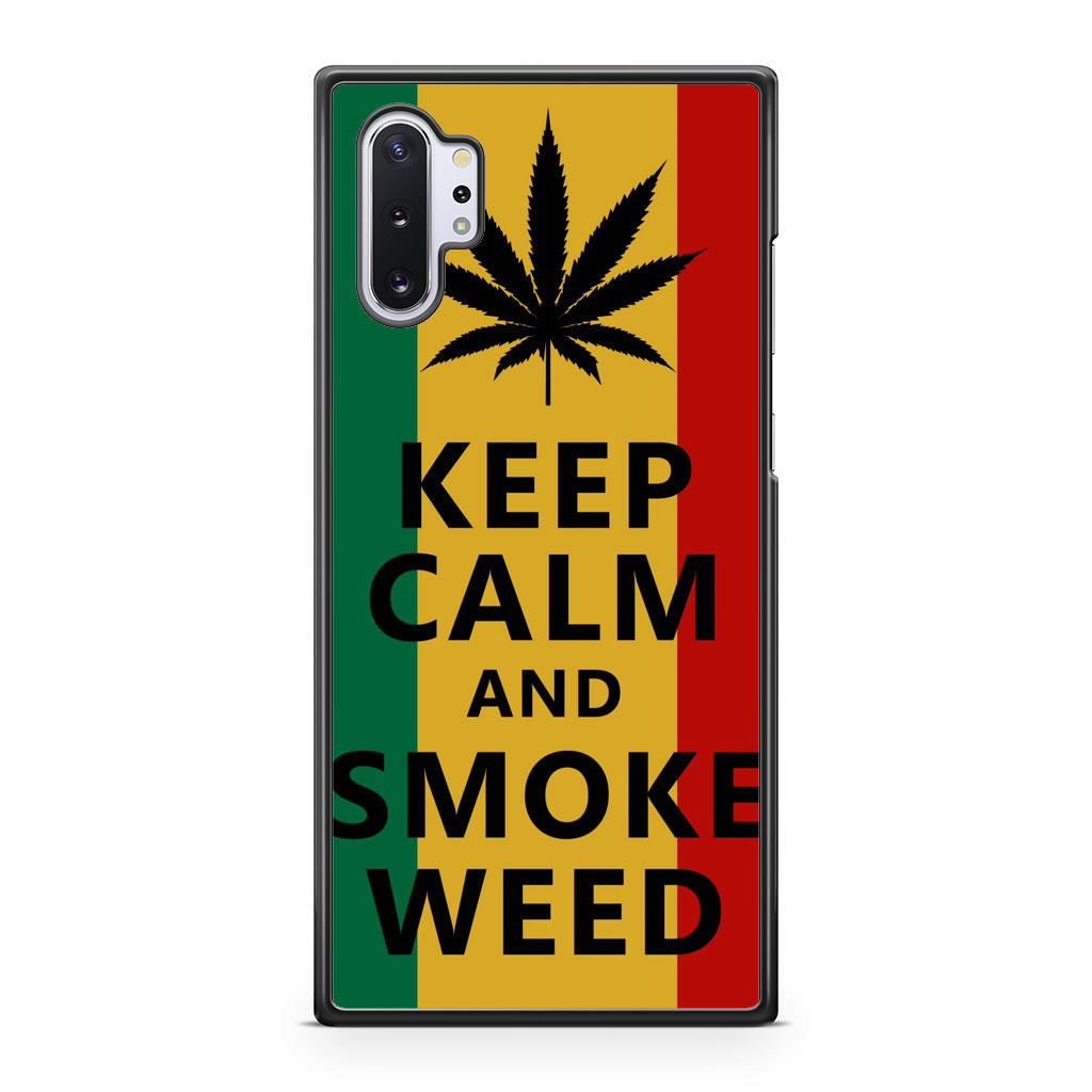 Keep Calm And Smoke Weed Galaxy Note 10 Plus Case