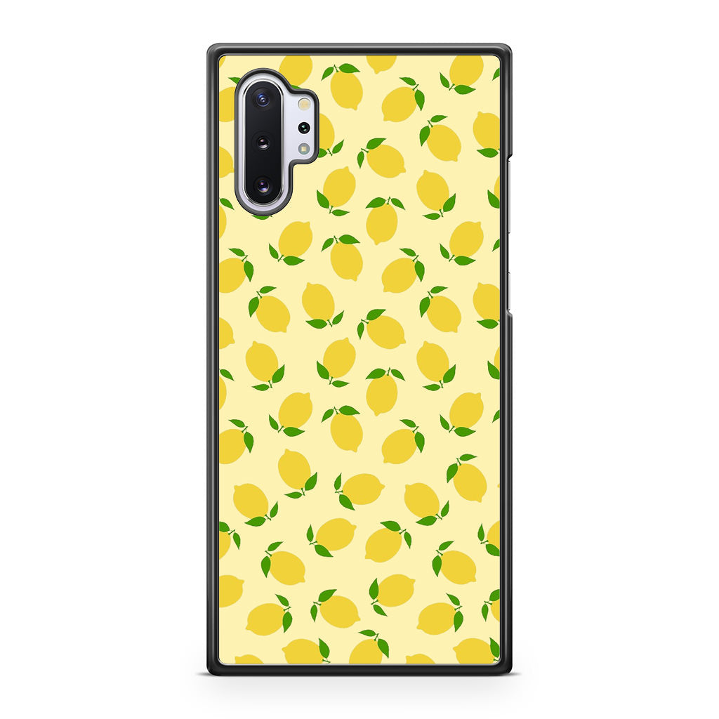 Lemons Fruit Pattern Galaxy Note 10 Plus Case