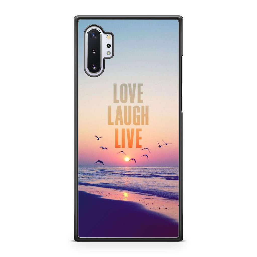 Love Laugh Live Galaxy Note 10 Plus Case