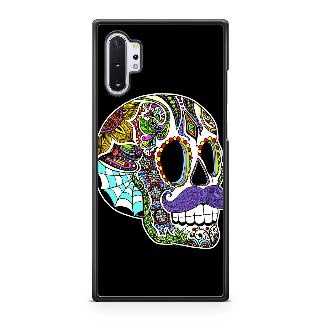 Mustache Sugar Skull Galaxy Note 10 Plus Case