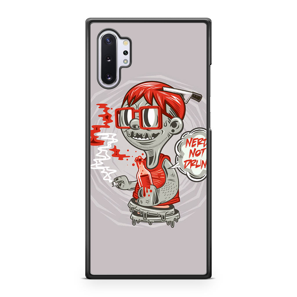 Nerd Not Drunk Zombie Galaxy Note 10 Plus Case