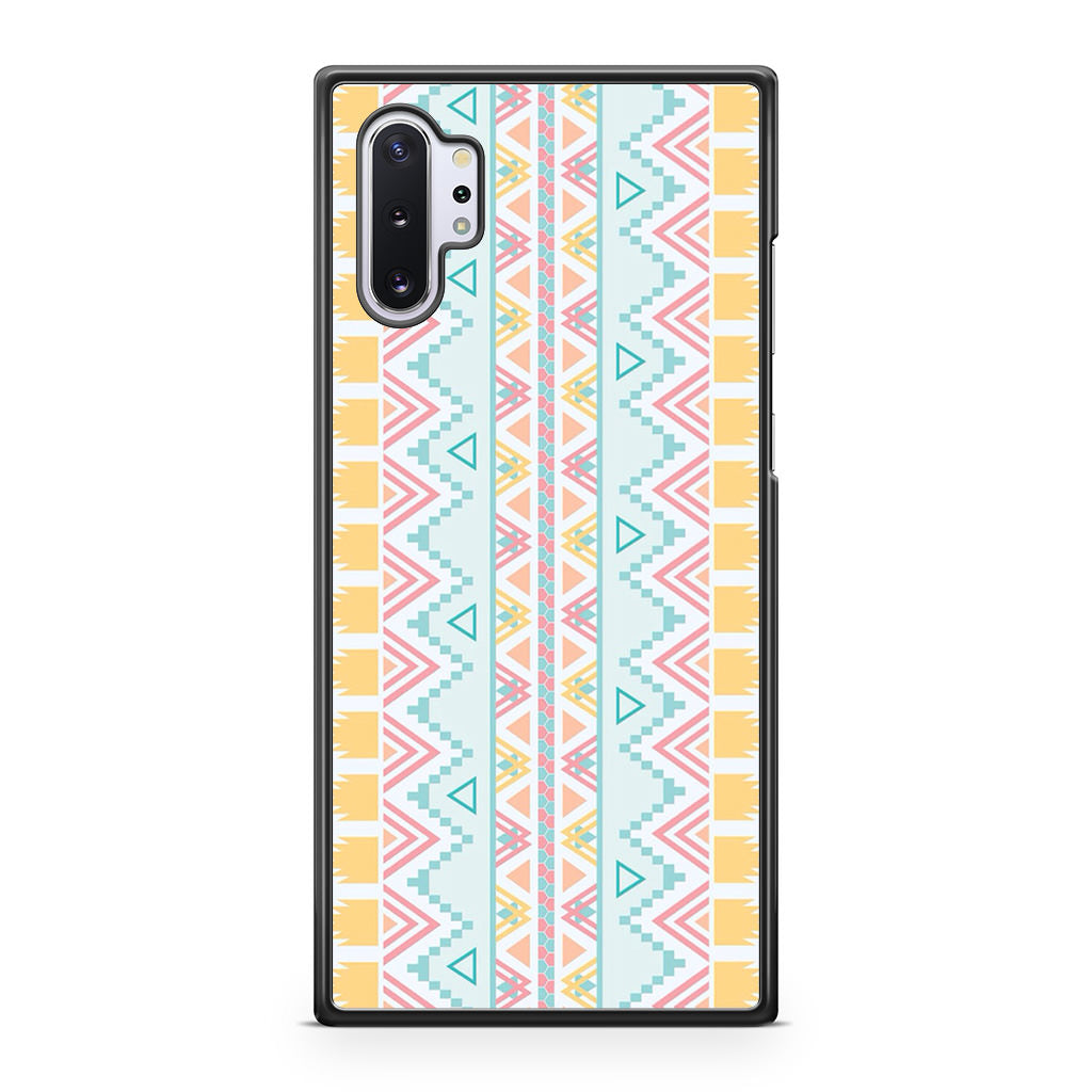 Peach Aztec Pattern Galaxy Note 10 Plus Case